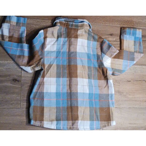 kids plaid long sleeve button down shirt - Picture 3 of 4